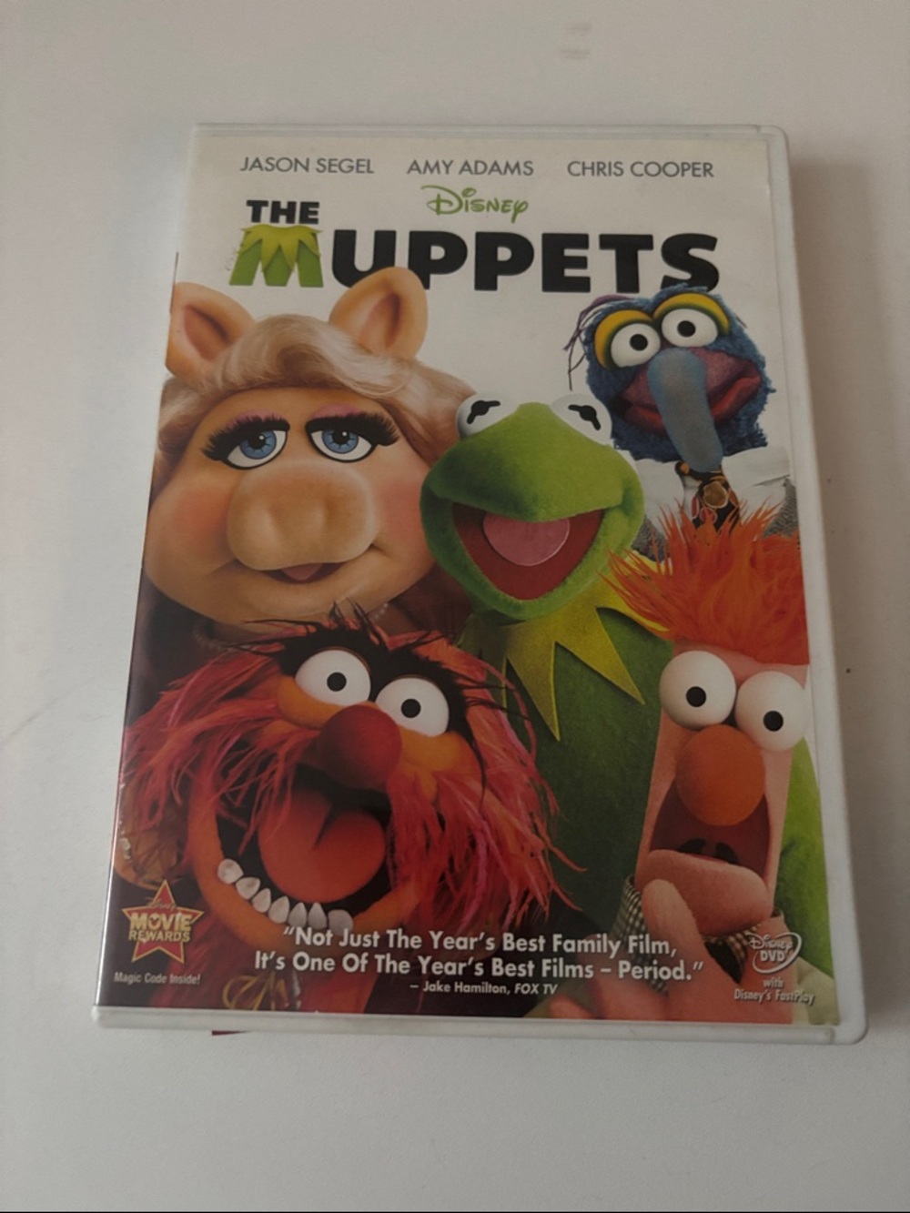 Disney Muppets DVD Back Cover — Green, Pink, Orange, Red